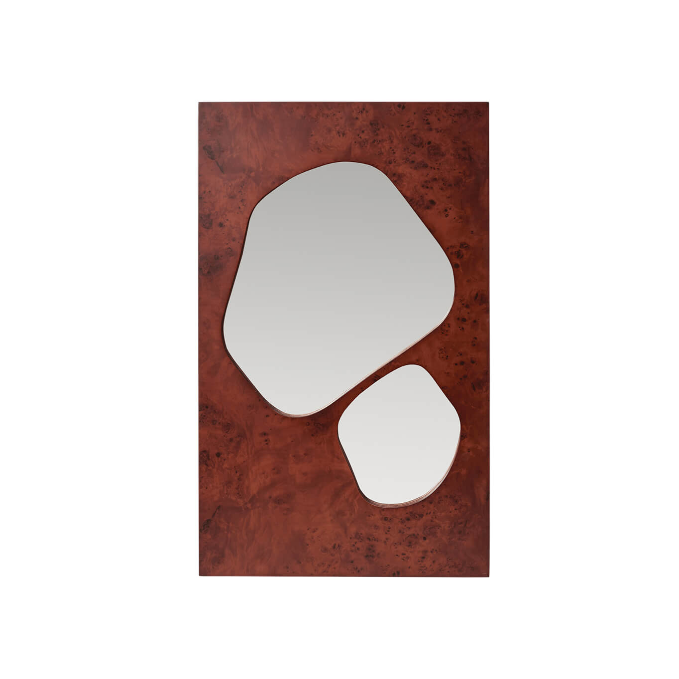 Mirror FOLIA Medium Dark Stained Burl FERM LIVING