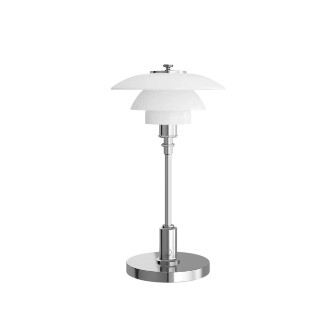 Portable Lamp PH 1/1 PORTABLE High lustre chrome LOUIS POULSEN