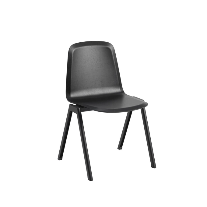 Chaise BRINK pieds A noir Chêne Noir MUUTO
