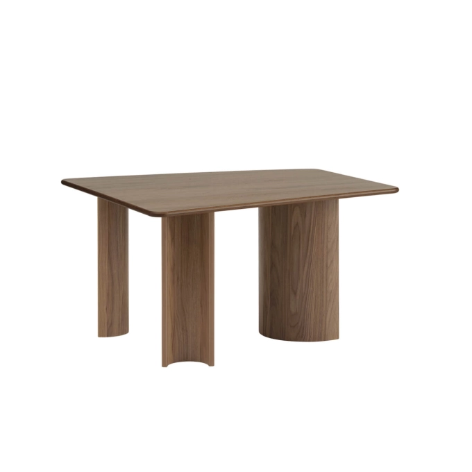 Dining Table RE-NORM 130x120 Walnut veneer MUUTO