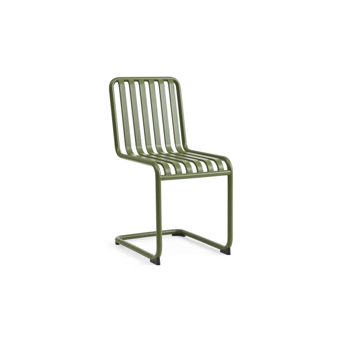 Chaise extérieure PALISSADE CANTILEVER Vert olive HAY