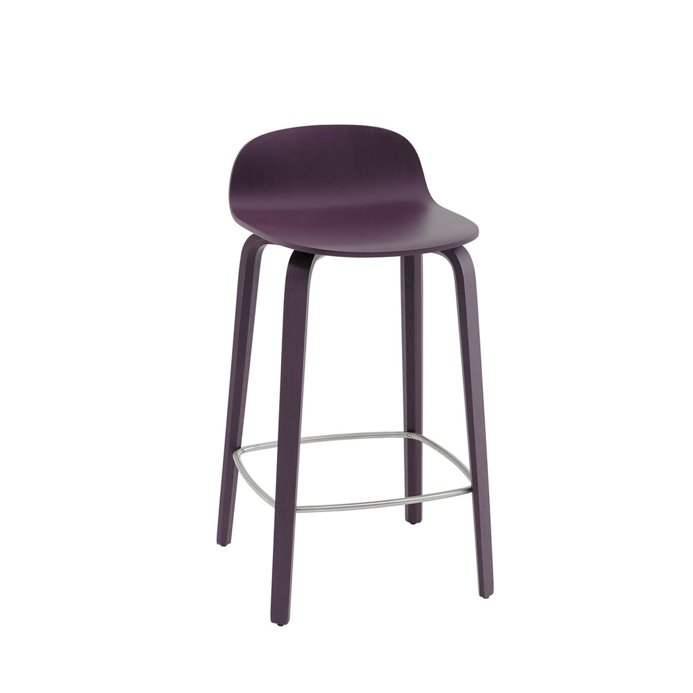 Tabouret haut VISU BARSTOOL Prune foncé MUUTO