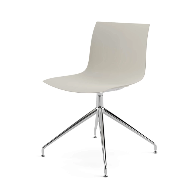Dining Chair CATIFA RE 46 swivel base Ivory ARPER