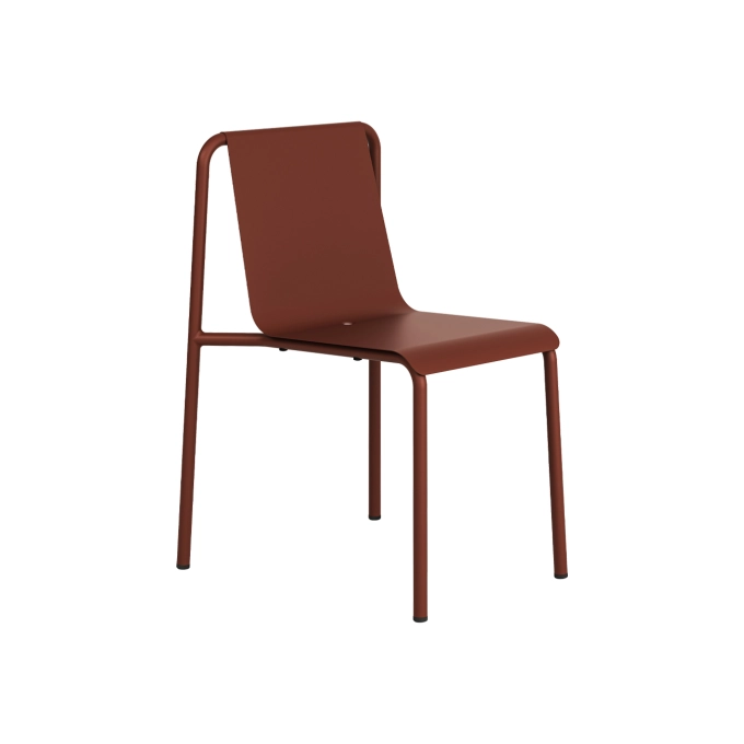 Outdoor Chair and Small Lounge Chair PANORAMA Brick Red TIPTOE