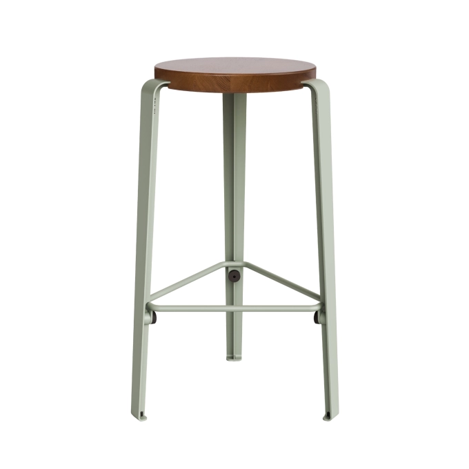 Tabouret haut MI LOU Chêne Teinté/Gris Eucalyptus TIPTOE