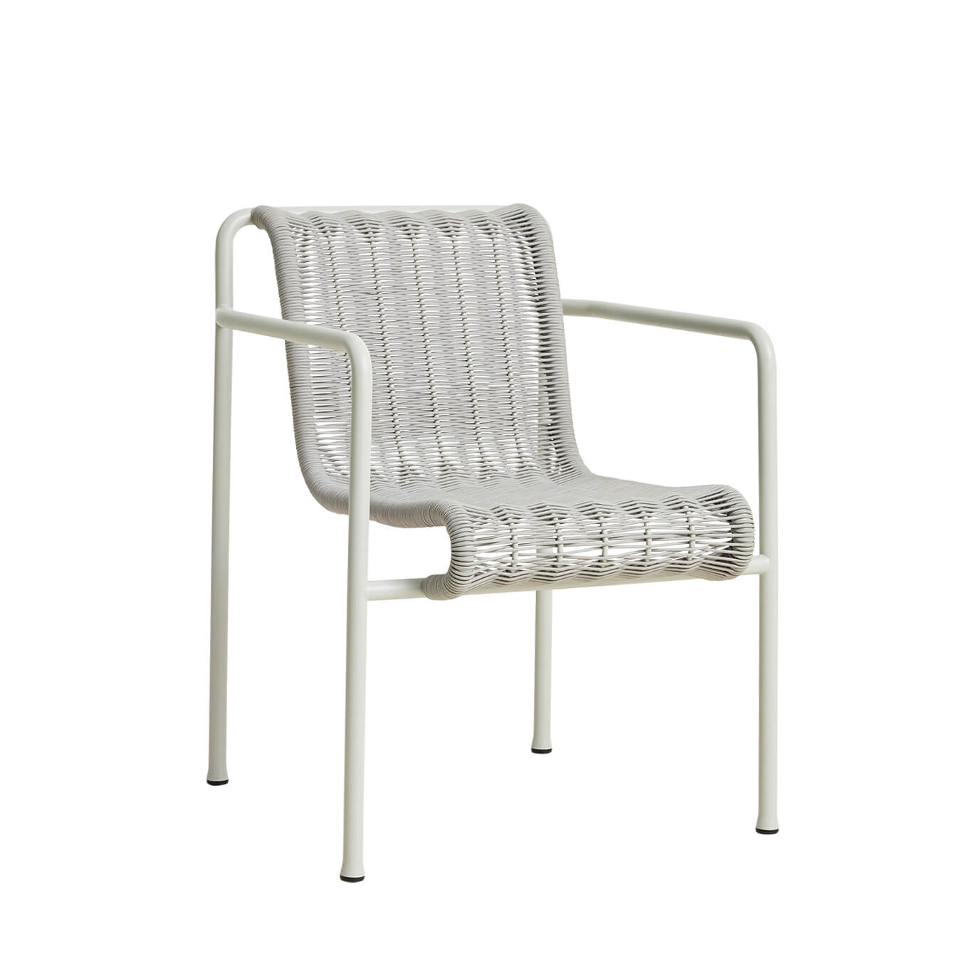 Outdoor Chair and Small Lounge Chair PALISSADE CORD Dining Armchair Sky Grey HAY