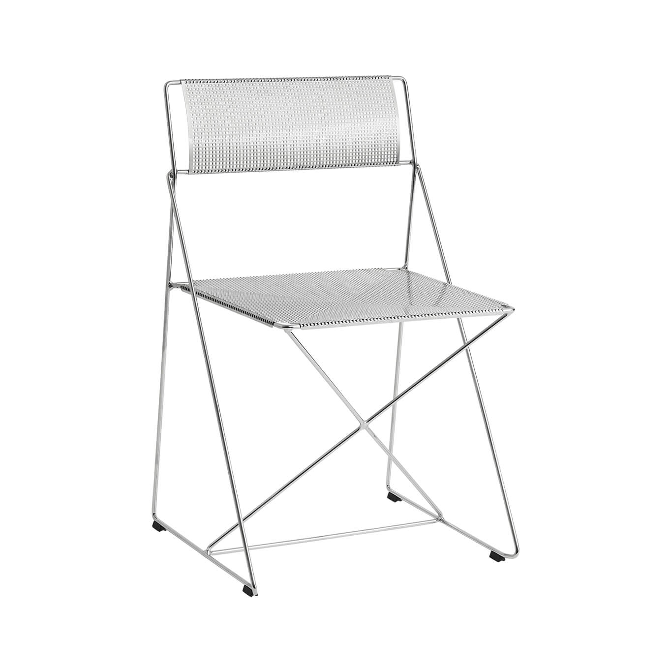 Chaise X-LINE chrome / chrome HAY