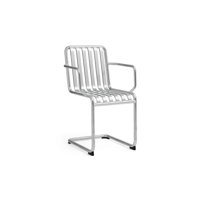 Chaise extérieure PALISSADE CANTILEVER avec accoudoirs Galvanisé HAY