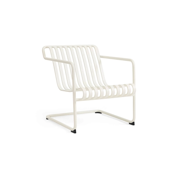 Outdoor Lounge Chair PALISSADE CANTILEVER Lounge Cream white HAY