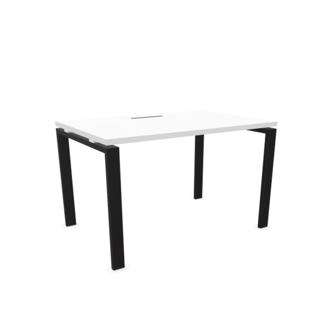 Desk ATREO black legs 120x60 White ALEA