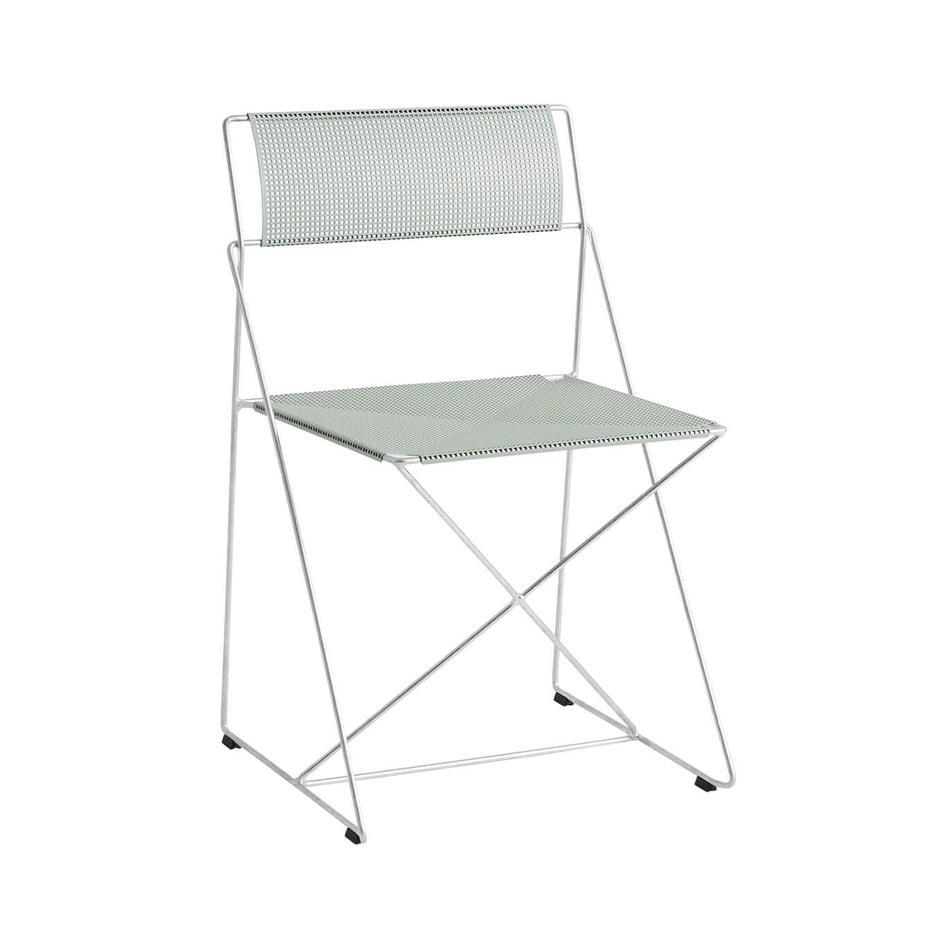 Chaise extérieure X-LINE galvanisé tilleul pâle HAY