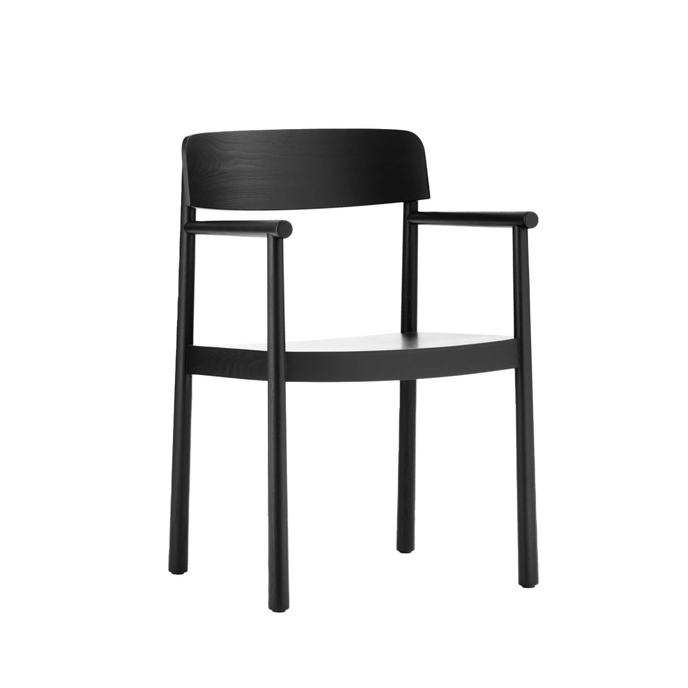 Chaise TIMB avec accoudoirs Noir NORMANN COPENHAGEN
