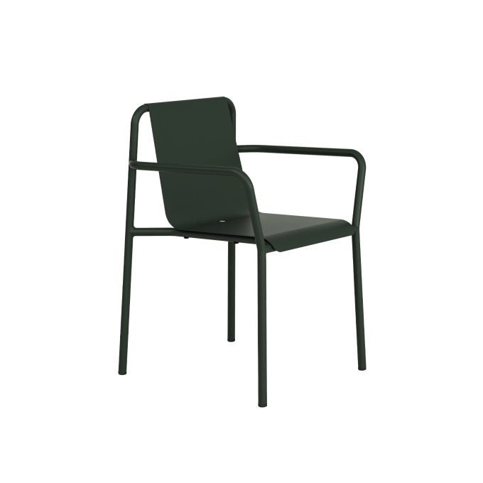 Outdoor Chair and Small Lounge Chair PANORAMA Forest Green with armrests TIPTOE