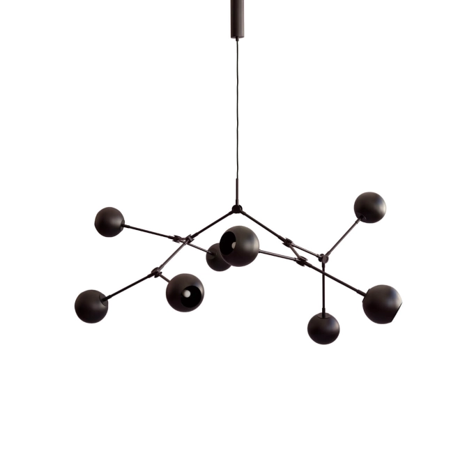 Pendant Light DROP CHANDELIER GLOBE Burned black 101 COPENHAGEN
