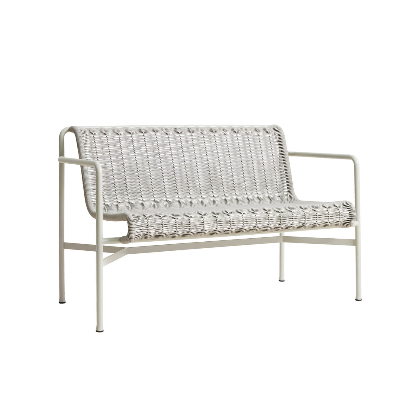 Banc extérieur Banc PALISSADE CORD Dining Gris Ciel HAY