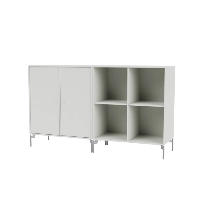Meuble de rangement PAIR pieds chrome Nordique MONTANA