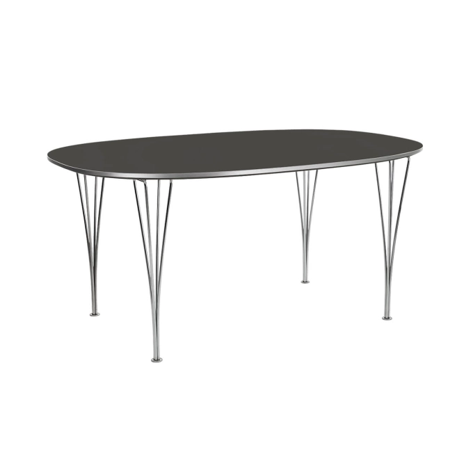 Table SUPERELLIPSE Fenix Gris FRITZ HANSEN