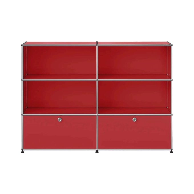 Meuble de rangement USM HALLER M65 Rouge Rubis USM USM HALLER
