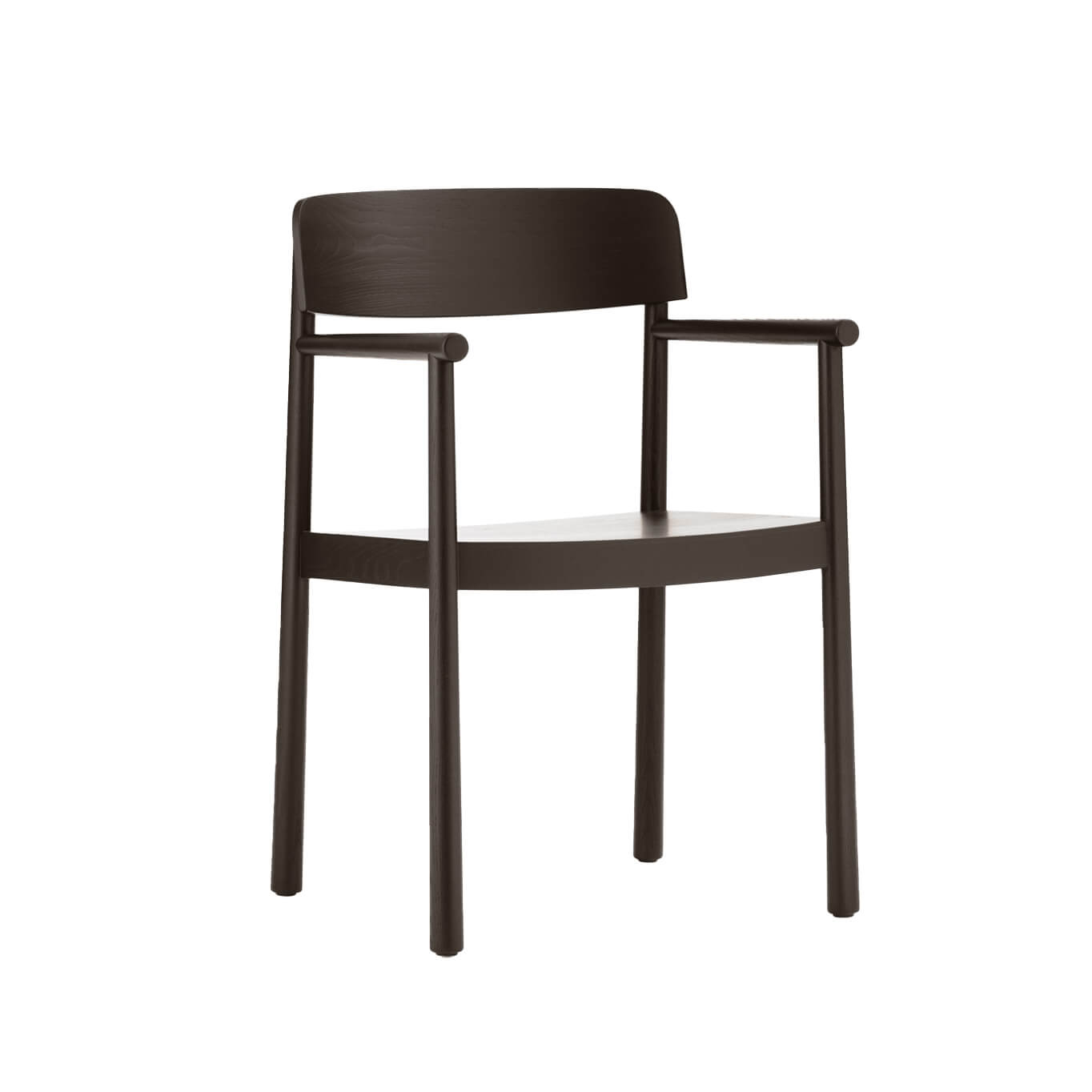 Chaise TIMB avec accoudoirs Marron NORMANN COPENHAGEN