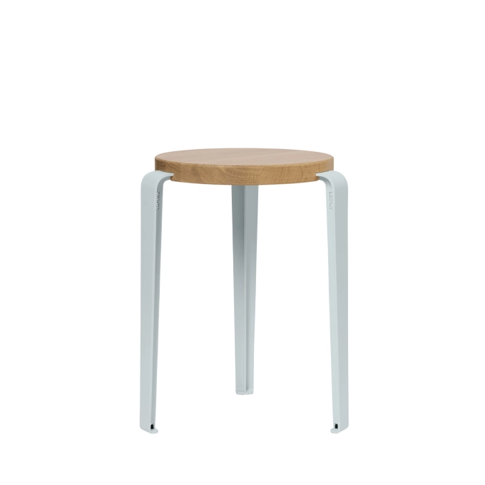 Tabouret LOU Chêne/Bleu Pâle TIPTOE