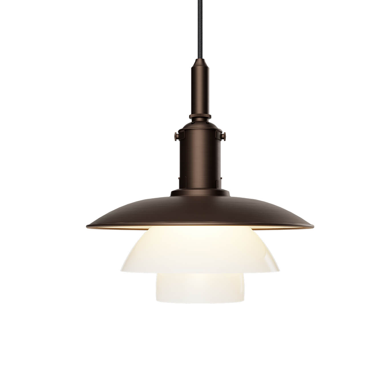 Pendant Light PH 3/3 Aged brass LOUIS POULSEN
