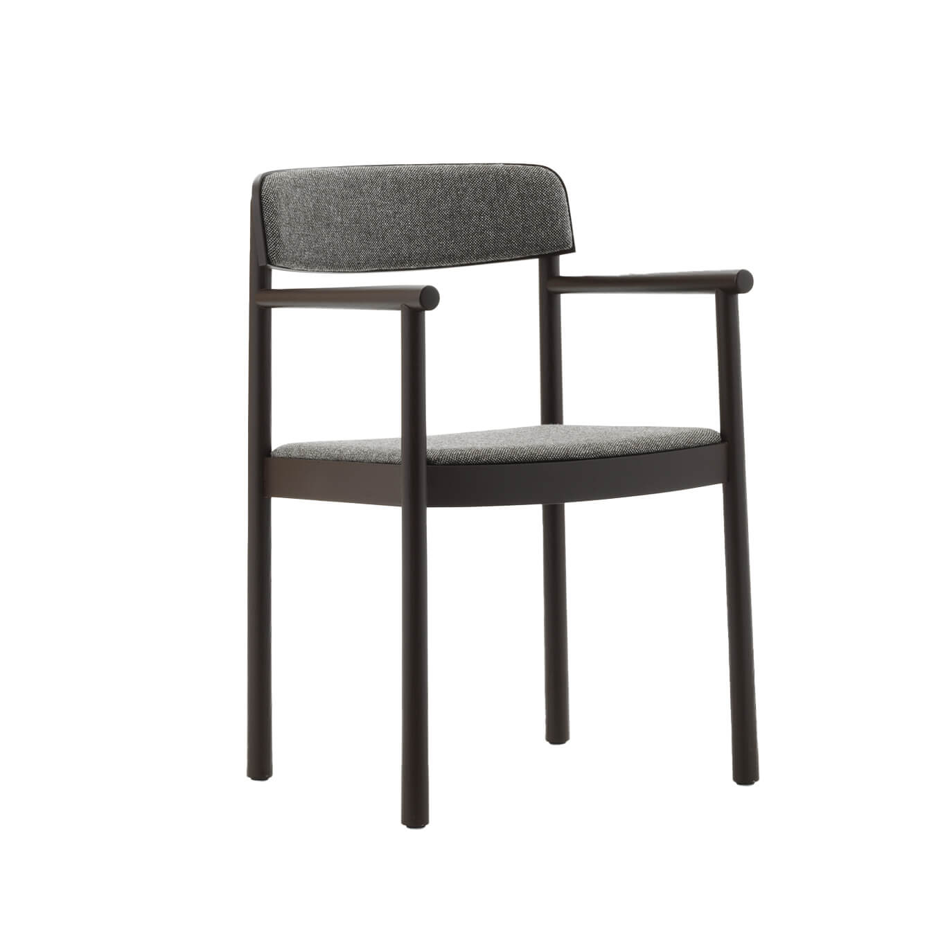 Dining Chair TIMB with armrests Brown/ Hallingdal 368 NORMANN COPENHAGEN