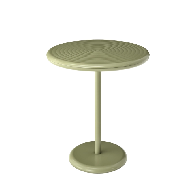 Outdoor Table GROOVE round Moss TOM DIXON