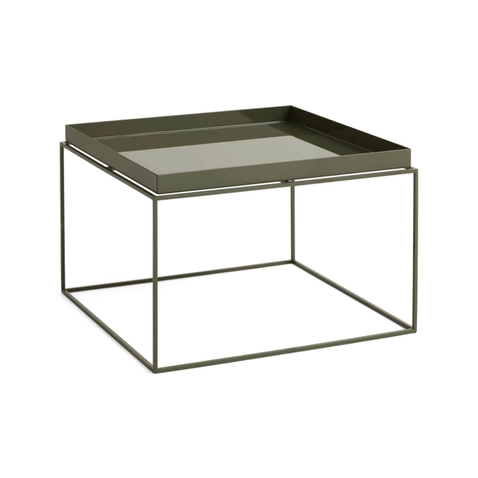 Table basse TRAY 60 x 60 Vert Olive HAY