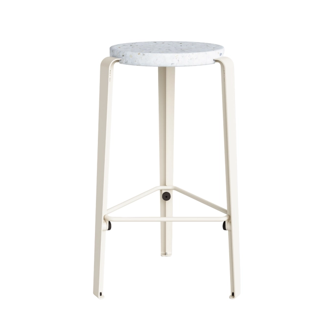 Tabouret haut MI LOU Venezia/Blanc Crème TIPTOE