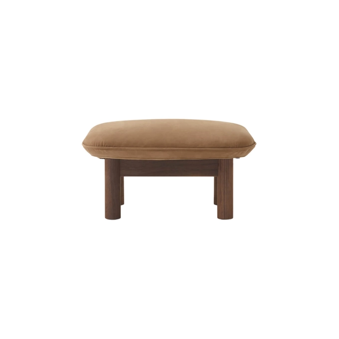 Pouf BRASILIA Noyer/ Dunes Camel 21004 AUDO COPENHAGEN