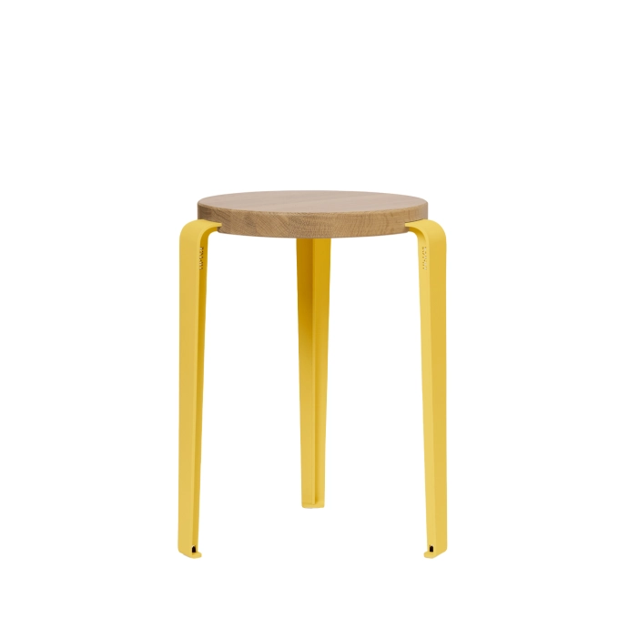 Tabouret LOU Chêne/Jaune Brioche TIPTOE
