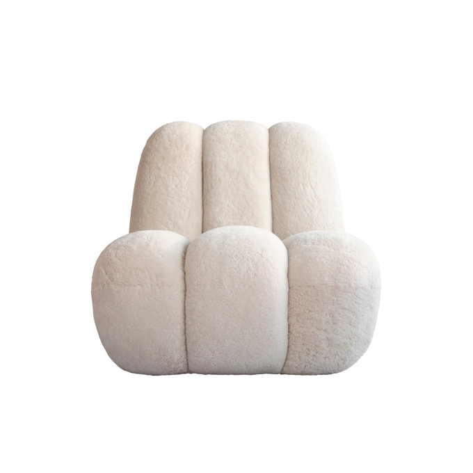 Fauteuil TOE CHAIR Peau de mouton 101 COPENHAGEN