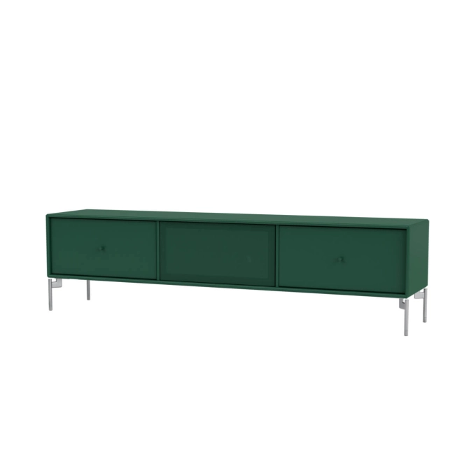 Meuble TV OCTAVE V pieds chrome Pin MONTANA