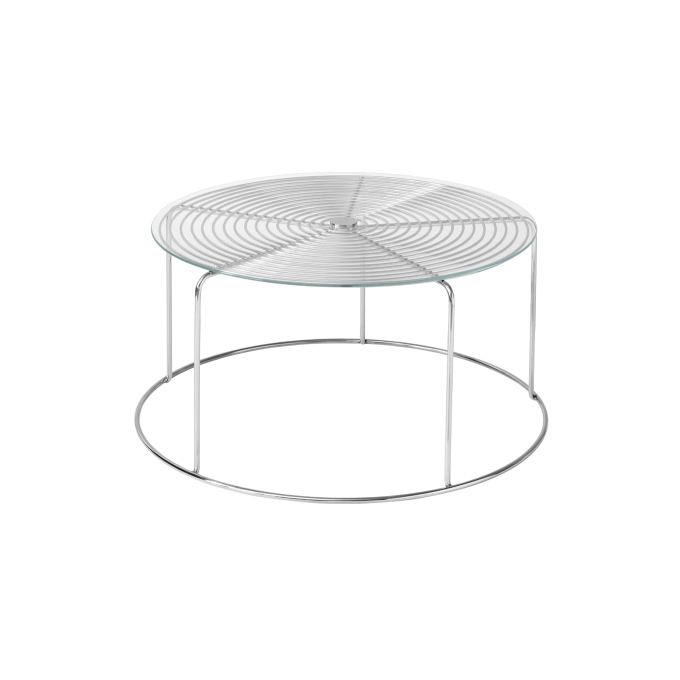 Coffee Table WIRE STOOL VP17 Verre/Stainless steel AND TRADITION