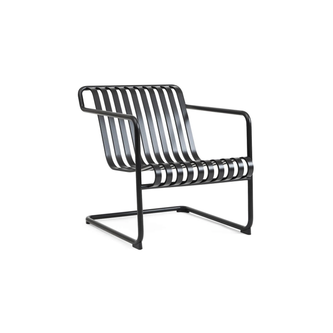 Fauteuil extérieur PALISSADE CANTILEVER Lounge Anthracite HAY