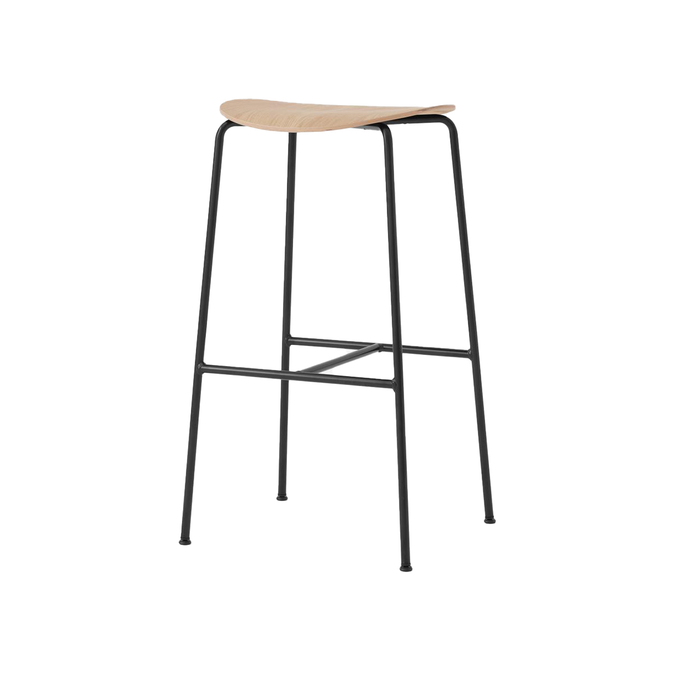 Bar Stool PAVILION AV38 Lacquered Oak AND TRADITION