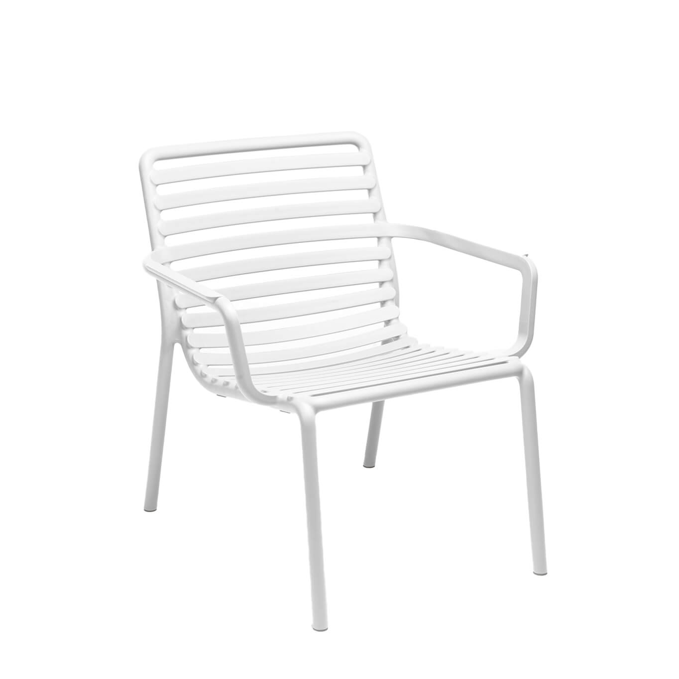 Outdoor Chair and Small Lounge Chair DOGA RELAX White NARDI