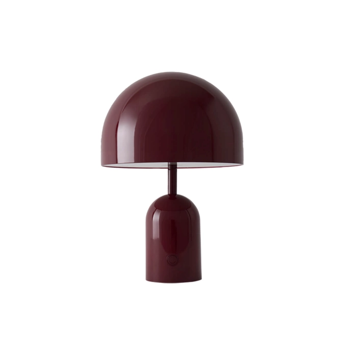 Portable Lamp BELL PORTABLE Burgundy TOM DIXON