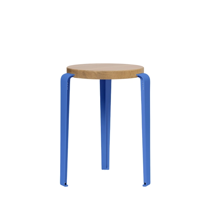 Tabouret LOU Chêne/Bleu Azur TIPTOE