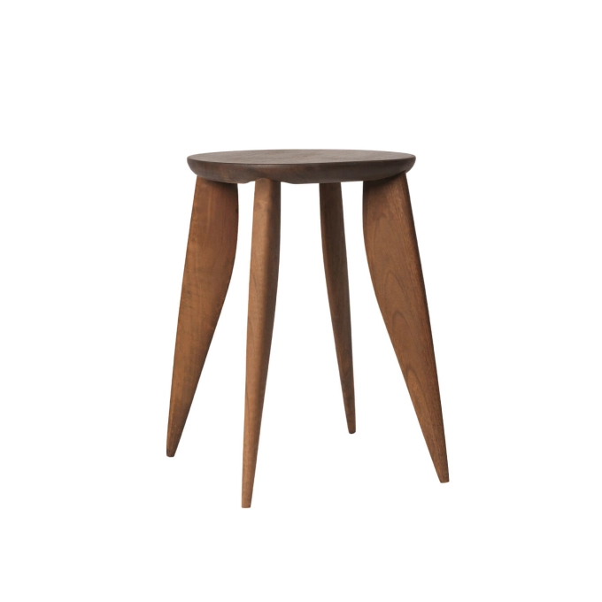 Table d'appoint guéridon FEVE L 42 Noyer FERM LIVING