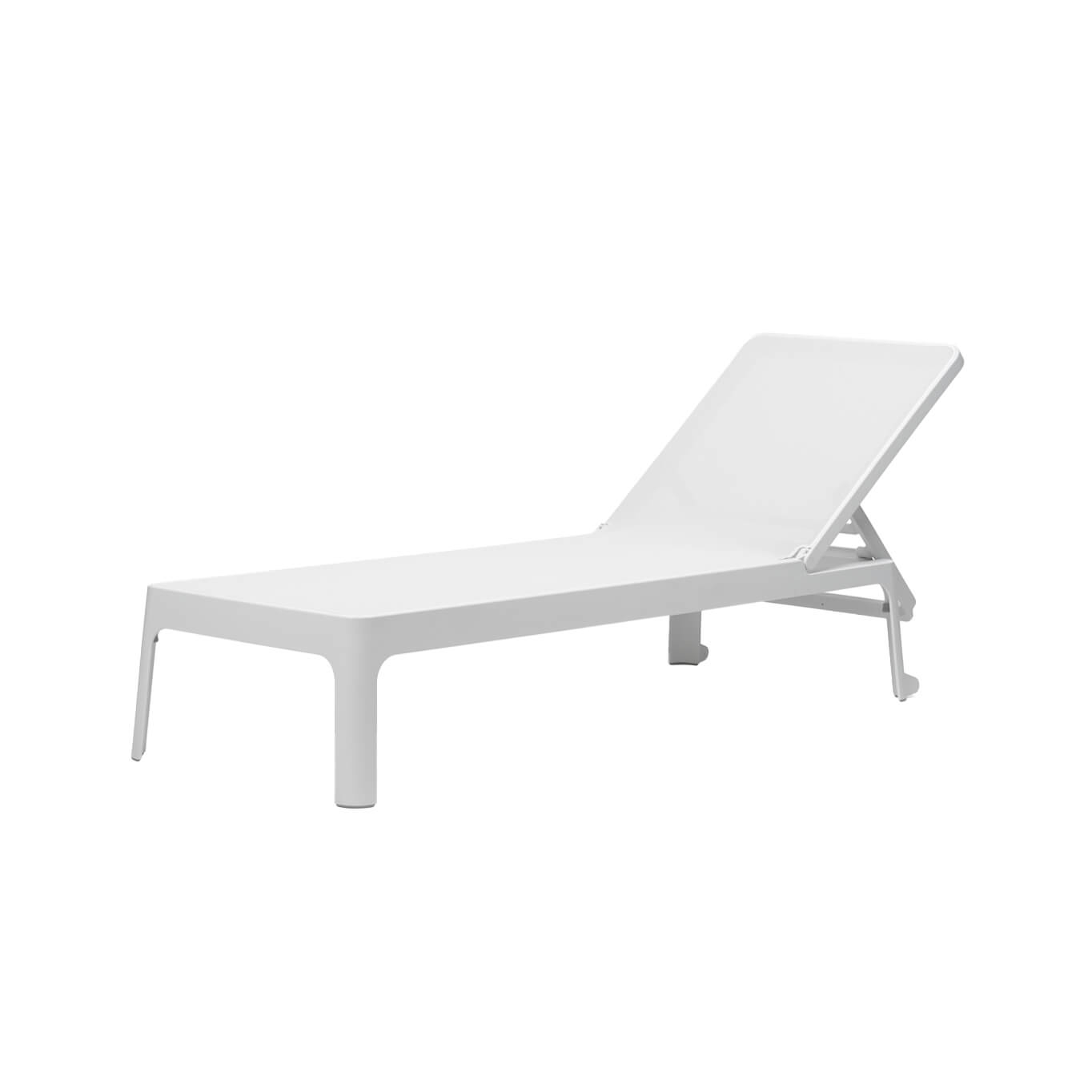 Outdoor Bench and Sunlounger PLANO White NARDI