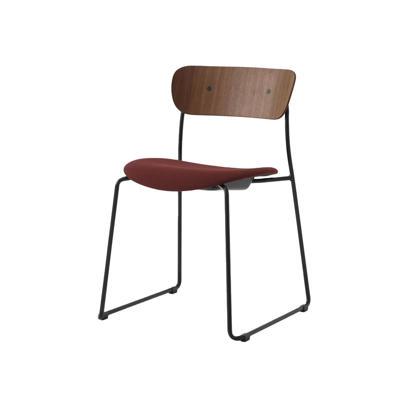 Chaise PAVILION AV52 Noyer / Fiord 0581 AND TRADITION
