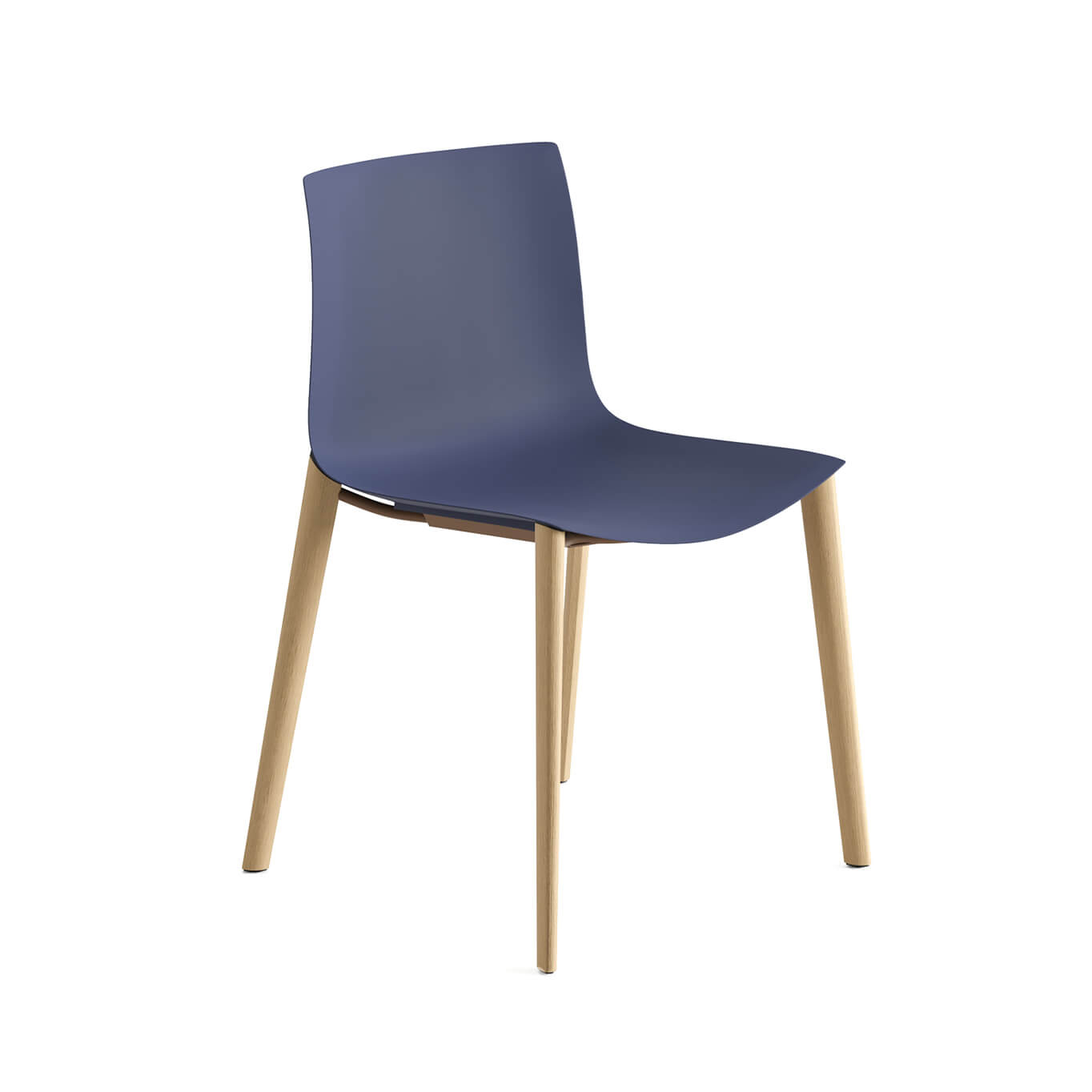 Dining Chair CATIFA RE 46 Wooden Legs Midnight blue ARPER