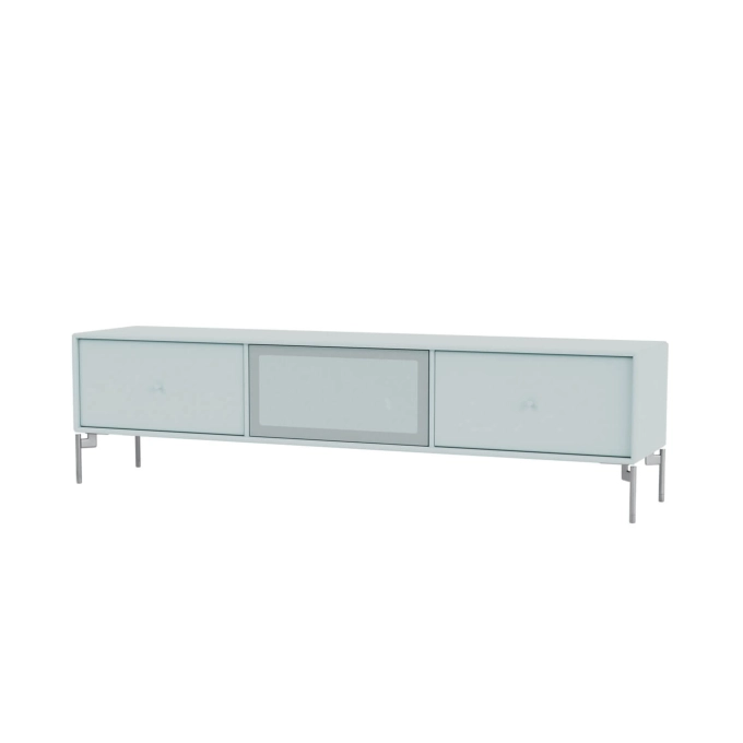 Meuble TV OCTAVE V pieds chrome Silex MONTANA