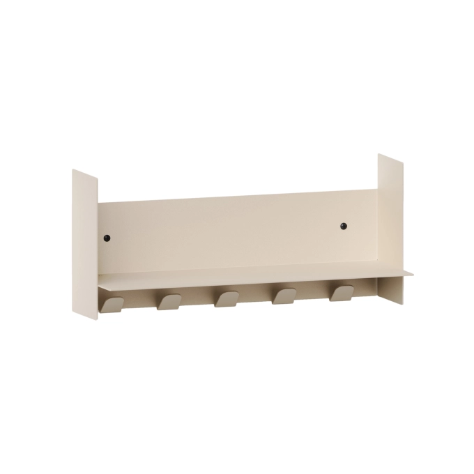 Shelving PLI Cream White  with coat racks L 45 TIPTOE