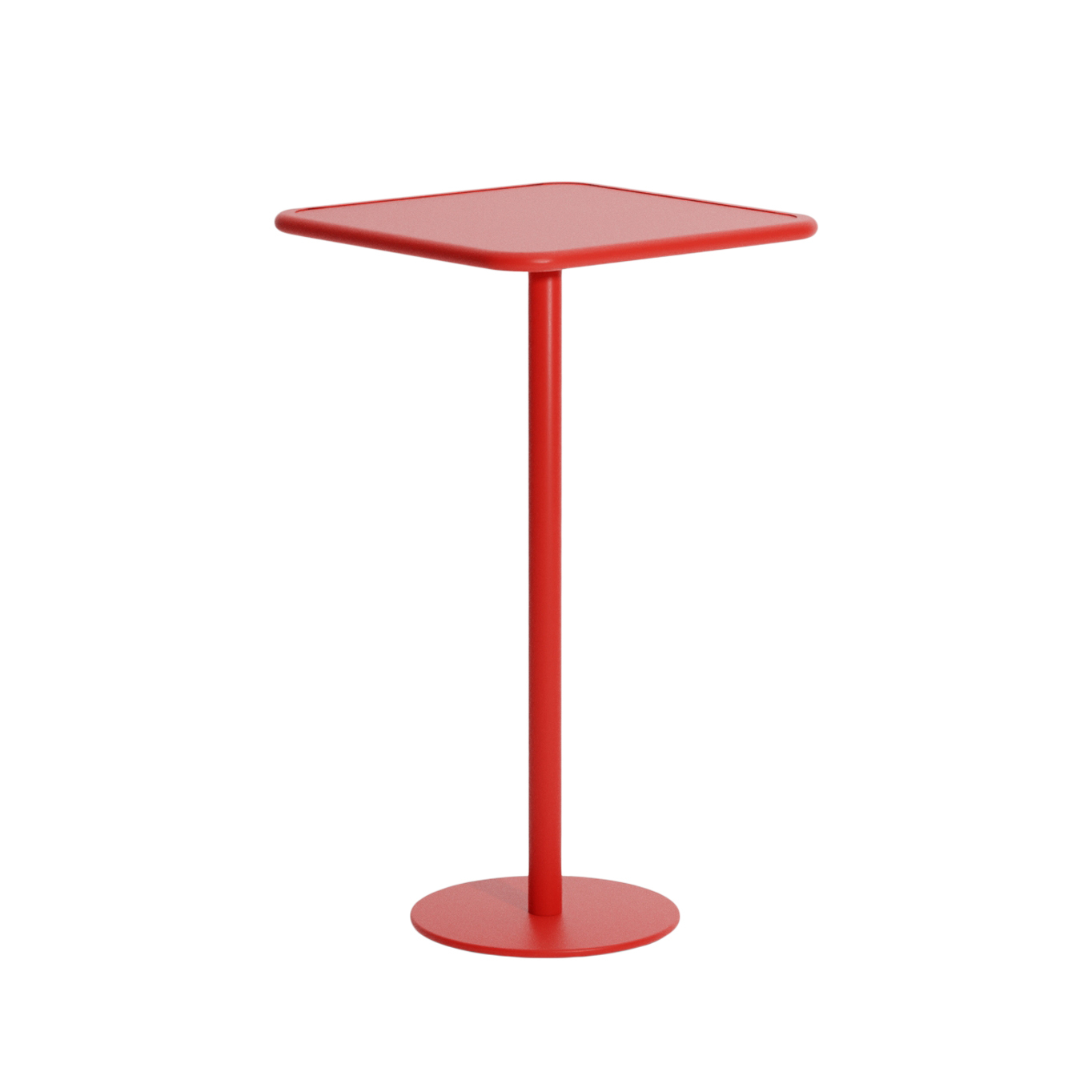 Table extérieure Mange-debout WEEK-END carré Rouge PETITE FRITURE