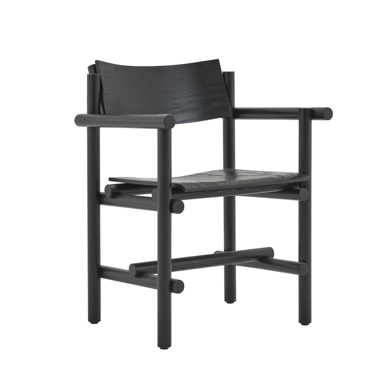 Chaise MUECKE avec accoudoirs Noir ébène KNOLL