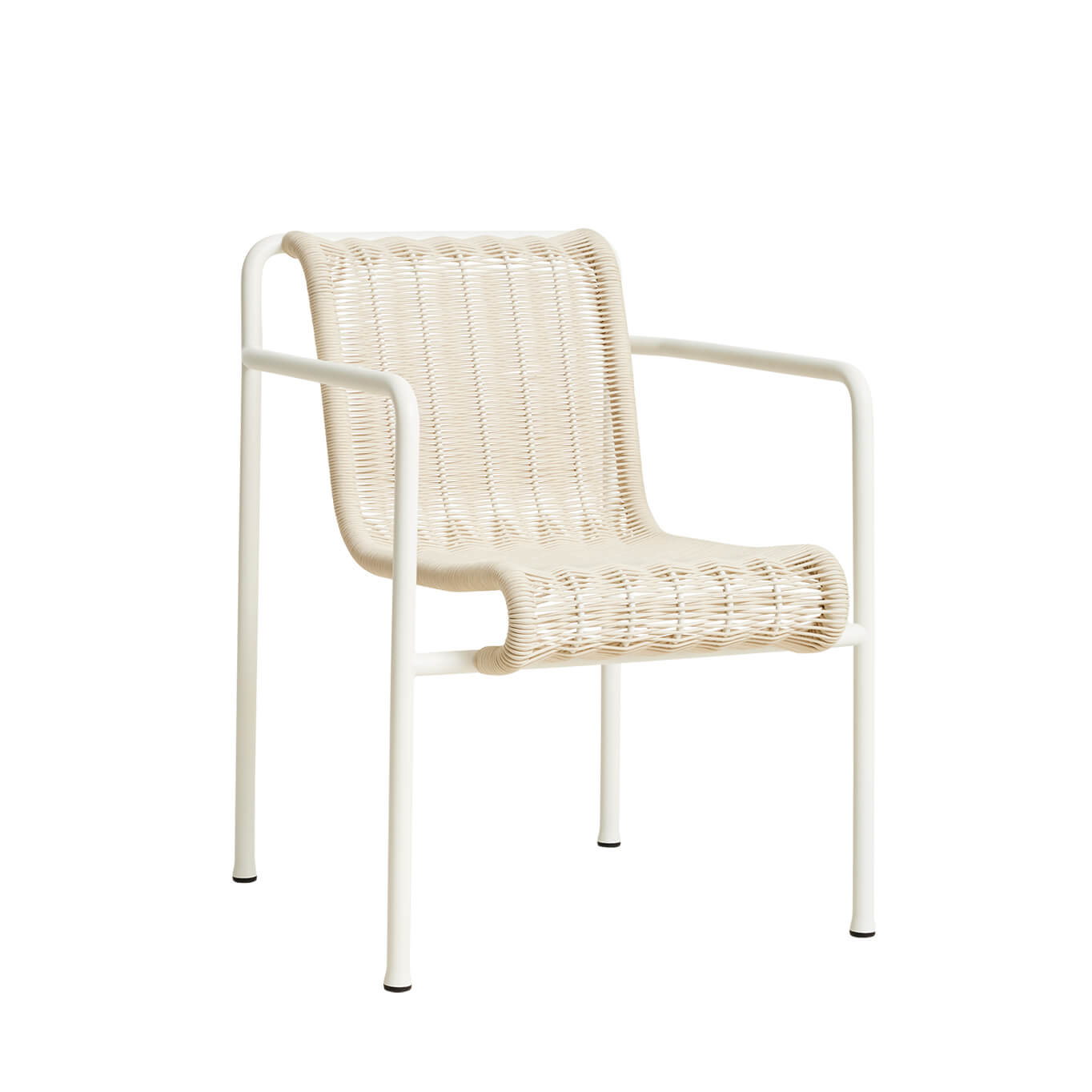 Chaise extérieure Chaise PALISSADE CORD Blanc Crème HAY