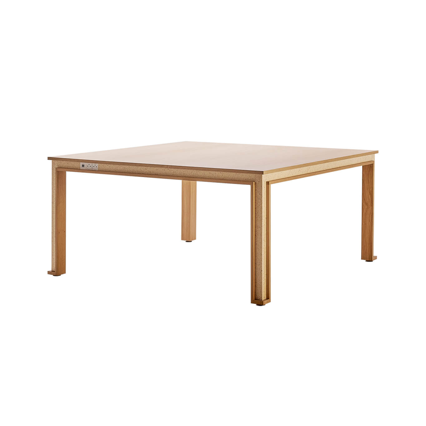 Table entreprise ERA 150x150 Chêne/ Woodio Polar SILVERA PRO