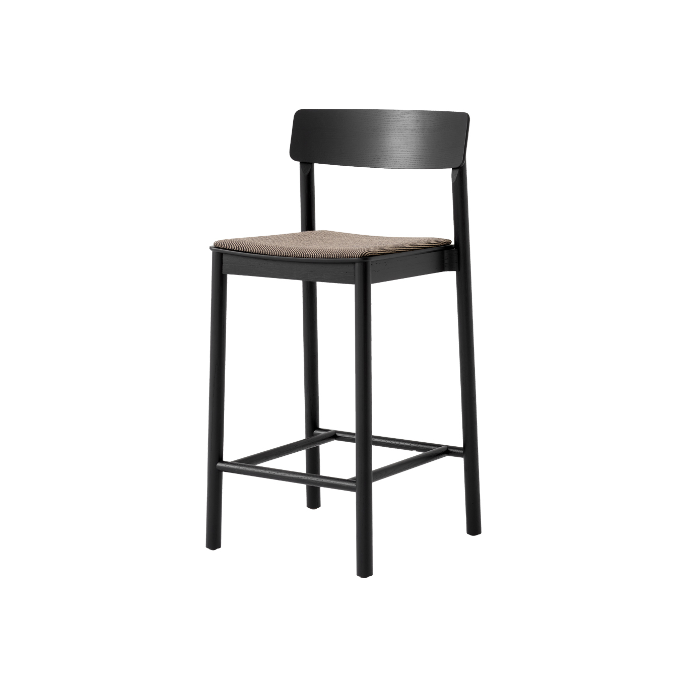 Tabouret haut BETTY TK14 Frêne noir / Fuse 0351 AND TRADITION